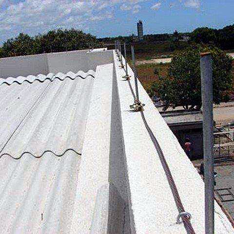 Captação de SPDA em telhado